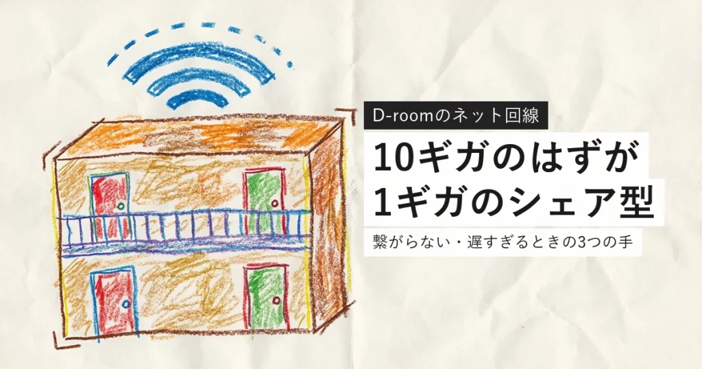 D.U-NETが繋がらない・遅いときの対処を解説する記事のアイキャッチ
