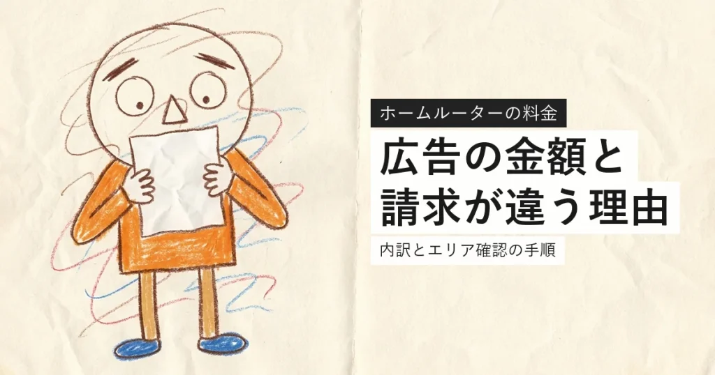 ソフトバンクエアーの料金の内訳を解説する記事のアイキャッチ